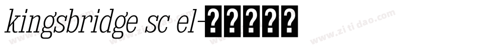 kingsbridge sc el字体转换